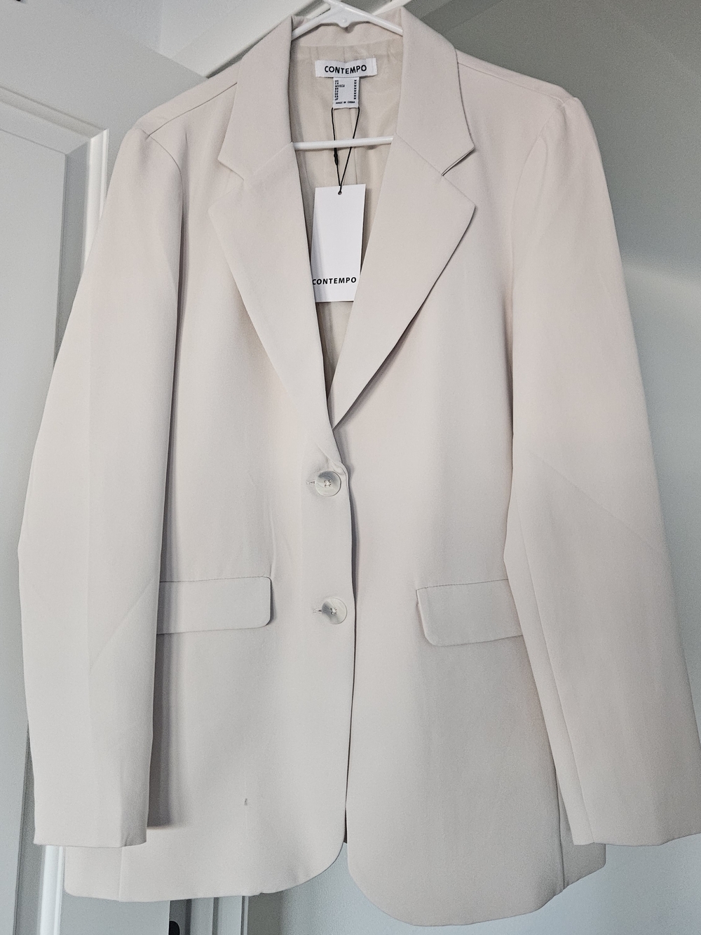 Women's Cream Blazer Jacket